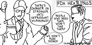 Warnings about side effects of antidepressants